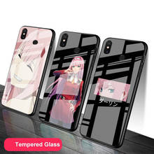 Zero Two Darling in the FranXX-funda de teléfono de vidrio templado para Redmi 7A, 8, 9, NOTE 9, 8, 7, 6 Pro, cubierta impresa de lujo, DIY 2024 - compra barato