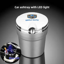 Car ashtray cigarette trash can For Geely emgrand ec7 ec8 ck atlas ck2 ck3 gt gc9 With LED Light car ashtray Accessories 2024 - buy cheap