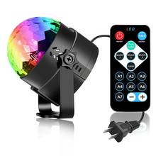 3LED Par Light Sound Activated Rotating Stage Light DJ Disco Magic Ball 3W RGB Party Light Laser Projector Stage Lighting Effect 2023 - buy cheap