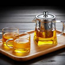 Heat Resistant Glass Teapot With Tea Infuser Filter Flower Tea Kettle Milk Oolong Pot Kung Fu Tea Set 350/550/750/950ML 2024 - buy cheap