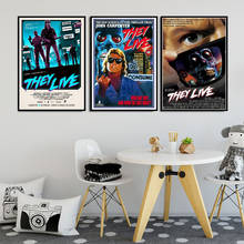 Canvas Oil Painting Hot THEY LIVE Horror Movie Film John Carpenter Poster Prints Art Wall Pictures For Living Room Home Decor 2024 - buy cheap