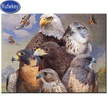 5D Round Diamond painting eagle bird diamond cross stitch crystal square diamond sets unfinish decorative Diamond embroidery art 2024 - buy cheap