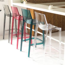 Modern Transparent Bar Stools Nordic High Stools Acrylic Cafe High Bar Stool Creative Living Room Home Bar Chair Furniture L 2024 - buy cheap