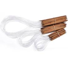 Agulhas de tricô redondas de bambu, 80cm, 18 peças, 2.0-10.0mm para artesanato diy, costura, frete grátis 2024 - compre barato