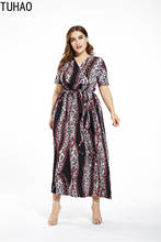 TUHAO Vintage Dress for Mother Mom 2020 Spring Summer Women's Dresses Retro Elegant Party Dress Plus Size 6XL 5XL 4XL 3XL WM05 2024 - buy cheap