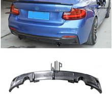 High Quality Carbon Fiber Rear Lip Bumper Splitter Diffuser Car Styling for BMW 2 Series F22 MT EXOT Style Car Body Kit 14-UP 2024 - buy cheap