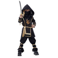 Ninja traje crianças artes marciais cosplay halloween fantasia vestido menino festa decorações suprimentos uniformes 2024 - compre barato