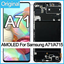 Pantalla AMOLED Original para Samsung Galaxy A71, montaje de cristal de Sensor digitalizador táctil LCD para Samsung A71, A715, A715F, A715FD, OEM 2024 - compra barato
