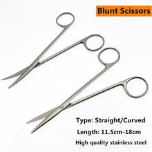 New stainless steel sharp tools Blunt scissors Dental ophthalmic operating Nasal Department scissors 2024 - buy cheap