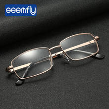 Seemfly-gafas de lectura asféricas de aleación de titanio para hombre y mujer, anteojos de lectura con montura completa, Bifocal Vintage, + 1,0, 1,5, 2,0, 2,5, 3,0, 3,5 2024 - compra barato