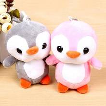 Llavero colgante de 10cm para chica, muñeco de peluche de dibujos animados, pingüino, muñeco de peluche, bolso colgante, regalo de cumpleaños 2024 - compra barato