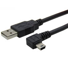 Кабель BMacho-USB 2,0 с левым углом 90 градусов для передачи данных MP3 MP4, жестких дисков, Автомобильный Кабель для передачи данных 0,25 м, 0,5 м, 1,8 м, 3 м 2024 - купить недорого