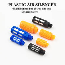 Silenciador de aire de plástico para coche, válvula deslizante de bloqueo, rosca externa, filtro de succión, 1/8, 1/4, 3/8, 1/2 2024 - compra barato