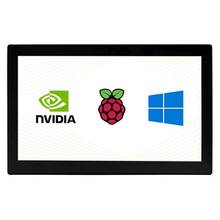 Waveshare-pantalla táctil LCD V2 de 13,3 pulgadas, HDMI, con funda para Raspberry Pi / Jetson Nano/escritorio, resolución HD de 1920x1080 2024 - compra barato