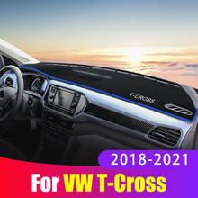 For Volkswagen VW T-CROSS 2018 2019 2020 2021 Car Dashboard Covers Mat Avoid Light Pad Instrument Platform Carpets Accessories 2024 - buy cheap