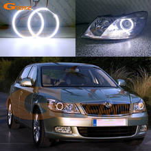 Excellent Ultra bright COB led angel eyes halo rings Day Light For SKODA OCTAVIA MK2 A5 FL Facelift 2009 2010 2011 2012 2024 - buy cheap