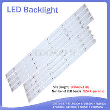 LED Backlight strip 9 Lamp For LG 47" TV innotek DRT 3.0 47" 47LB6300 47GB6500 47LB652V 47lb650v LC470DUH 47LB5610 47LB565V 2024 - buy cheap