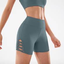 Pantalones cortos de Yoga para mujer, Shorts deportivos transpirables de secado rápido para gimnasio, Verano 2024 - compra barato