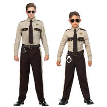 Halloween stage show performance adult male american sheriff police patrol plainclothes cosplay costume 2024 - buy cheap