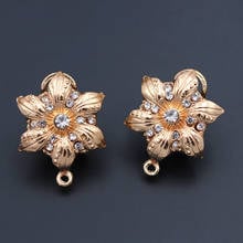 10 pares de pendientes colgantes para mujer, accesorios de joyería, conectores de pendientes de flores, Base para DIY, Pendientes colgantes nigerianos 2024 - compra barato