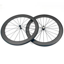 Carbon Road Wheelset 60x23mm wheels powerway R39 husb 3k matte 20/24 Carbon rims Clincher 700c Road bike wheels 1432 spokes 2024 - buy cheap
