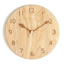 Wooden Wall Clock Modern Design Home Living Room Decoration Bedroom Wall Watch Creative Mute HD Glass Wooden Clocks Zegar Gift 2024 - buy cheap