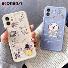 Защитный чехол EKONEDA для iPhone 11, 12 Pro, XS Max, 8, 7, 6S Plus, XR, X, силиконовый мягкий чехол-накладка из ТПУ с космосом и астронавтом 2024 - купить недорого