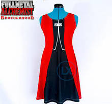 Anime Fullmetal Alchemist Edward Elric Red Women lolita Dress Sling Dress Halloween Cosplay Costume For Girls Full Set 2024 - buy cheap