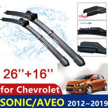 Escobillas de limpiaparabrisas para Chevrolet Sonic AVEO Holden Barina 2012 ~ 2019 T300 RS, parabrisas de ventana delantera, accesorios de coche 2024 - compra barato