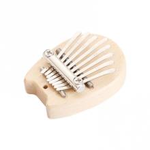 8-Tone Mini Portable Thumb Piano Wooden Small Finger Musical Instrument Present 2024 - buy cheap