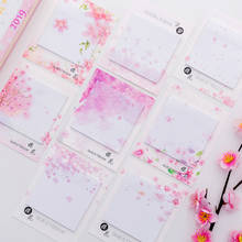 Cute Kawaii Cherry blossoms Memo Pad Sticky Notes Stationery Sticker Posted It Planner Stickers Notepads Office School Supplies 2024 - buy cheap