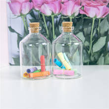 80ml Transparent Glass Cork Bottles Glass Vials Jars Empty Storage Wishing Bottles Decorative Gift Diy 47*75*12.5mm 12pcs/lot 2024 - buy cheap