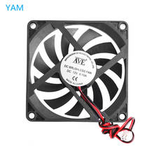 12V Cooler Fan for PC 2-Pin 80x80x10mm  Computer CPU System Heatsink Brushless Cooling Fan 8010 Dropshipping 2024 - buy cheap