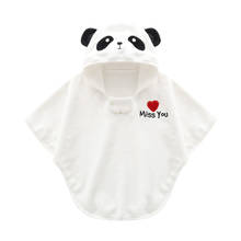 Unisex dos desenhos animados bebê recebendo cobertor 70*60cm com capuz algodão toalha de banho recém-nascido manto roupão 2024 - compre barato