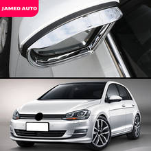 Зеркало заднего вида Jameo Auto ABS Chrome Накладка на зеркало заднего вида автомобиля для Volkswagen VW Golf 7 7,5 MK7 MK7 2013 - 2020 2024 - купить недорого