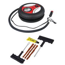 Novel-12V Portable Air Compressor Wheel 260Psi Tyre Inflator Pump Car Auxiliary Tools Tire Inflation Pump With Tire Repair Tool 2024 - buy cheap
