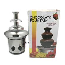 220V 170w Three layers Chocolate fountain Waterfall Automatic melting machine stainless steel material 39x21.5cm 2024 - buy cheap