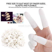 300pcs Latex Finger Cots Durable Elastic Tattoo Manicure Natural Rubber Disposable Fingertips Protector Gloves Finger Cover 2024 - buy cheap