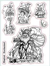 Cogumelo selos transparente homem velho para scrapbooking/cartão diy, material de decoração divertido a0197 2024 - compre barato