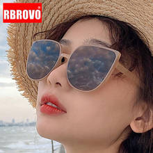 Óculos de sol retrô clássico feminino rbrovo, design de marca para mulheres e homens, vintage, 2021 2024 - compre barato