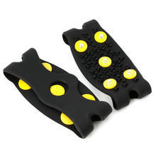 1 Pair 5-Stud Ice Claw Climbing Anti Slip Spikes Shoes Cover Outdoor Silicon Hiking Climbing Camping 5 Tooth Ice Claw Shoes Case 2024 - buy cheap
