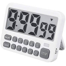 Timer digital de cozinha, temporizador de cozinha com display grande, contagem de ciclo até/baixo com dígitos, ferramenta de relógio com mecanismo de entrada direta, alarme alto 2024 - compre barato
