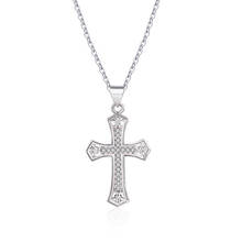 2021 Hot Selling Cross Pendant Collarbone Necklace With Shine Rhinestone Charm Chain Catholicism Jewelry Gift For Men Women 2024 - buy cheap
