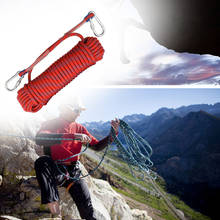 Cuerda de escalada en roca para exteriores, equipo de escalada en roca de 10mm, cuerda de paracaídas de emergencia, accesorio de cuerda de supervivencia X297D, 10/20/30m 2024 - compra barato