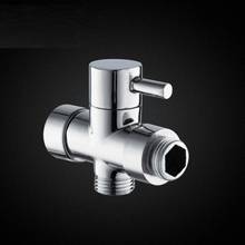 Chrome Brass G1/2" T-adapter 3 Ways Valve Shower Diverter Water Separator Toilet Y98E 2024 - buy cheap