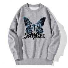 Butterfly Cartoon Drop shoulders Sweatshirt For Mens Casual Long Sleeve Tops Leisure Pullovers Winter Autumn Supoleron Hombre 2024 - buy cheap