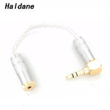 Haldane-Adaptador de Audio de alta gama, 3,5mm, estéreo, macho a 2,5mm, TRRS, equilibrado, hembra, 8 núcleos, 7N, OCC, Cable plateado 2024 - compra barato