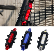 Luz LED portátil para bicicleta de montaña, luz trasera impermeable, recargable por USB, para bicicleta de montaña 2024 - compra barato
