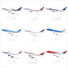 JASON TUTU 16cm Airbus 380 Boeing 747 Airplane Model Plane Model Aircraft Diecast Metal 1/400 Scale Planes Factory Dropshipping 2024 - buy cheap