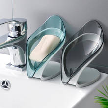 Drain Soap Holder Box Bathroom Shower Soap Storage Box Tray Rack Bathroom Accessories Drainage Plastic Box Ledge Leaf Shape 2024 - buy cheap